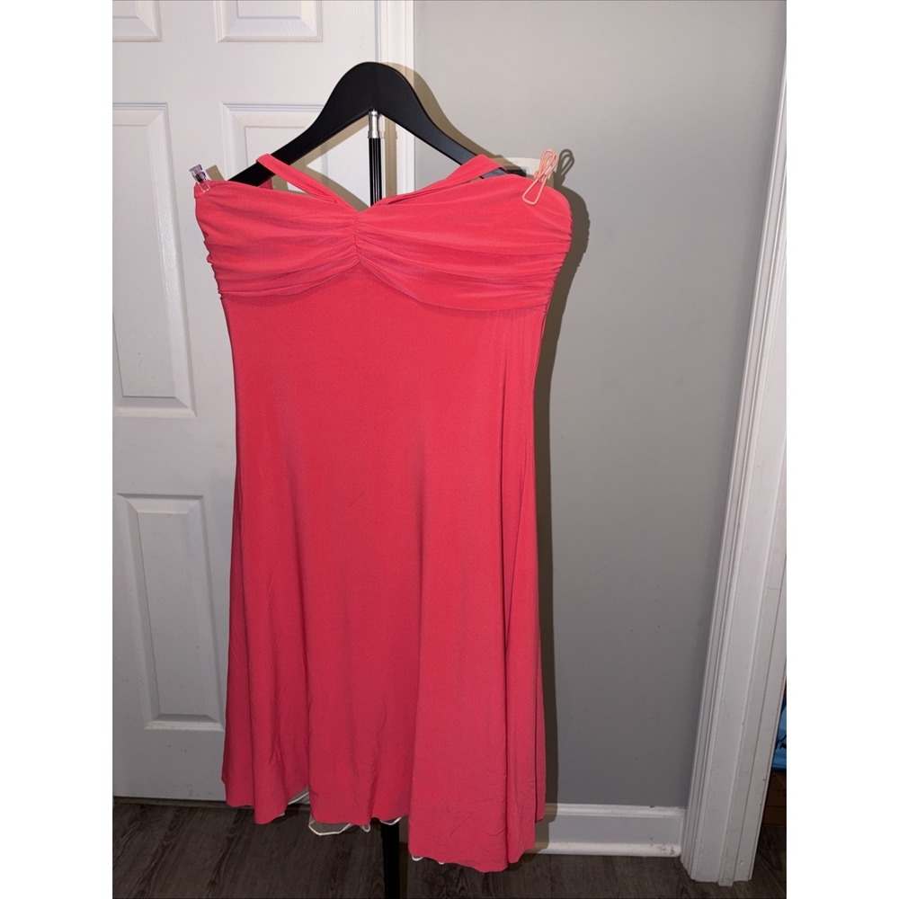Vintage 90s B Darlin Strapless Sweetheart Twist Bust Made In USA Y2K Party Dress